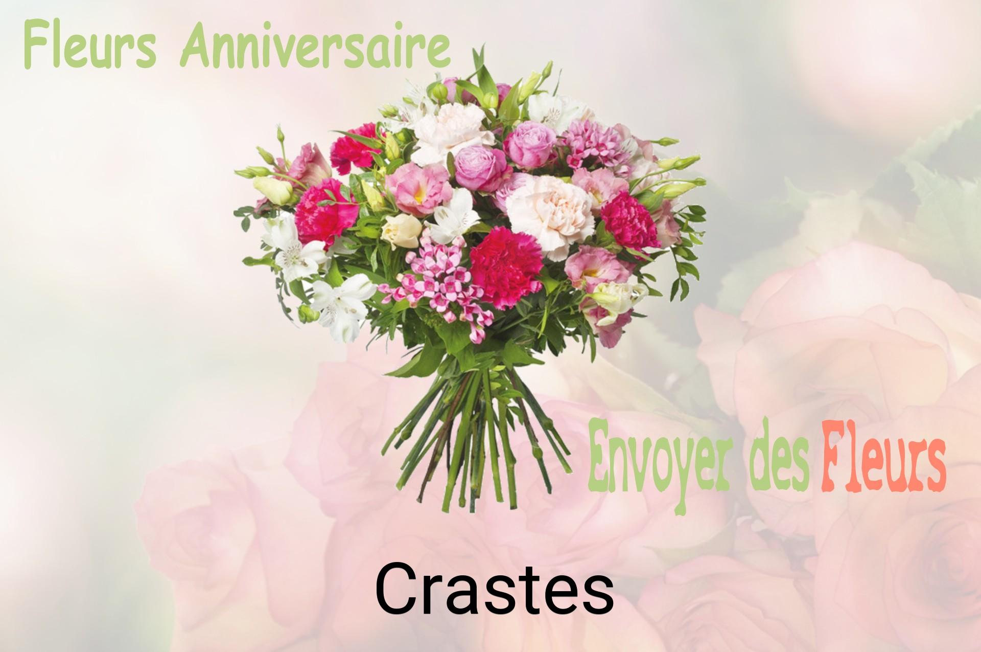 Bouquet de fleurs d’anniversaire livré à Crastes