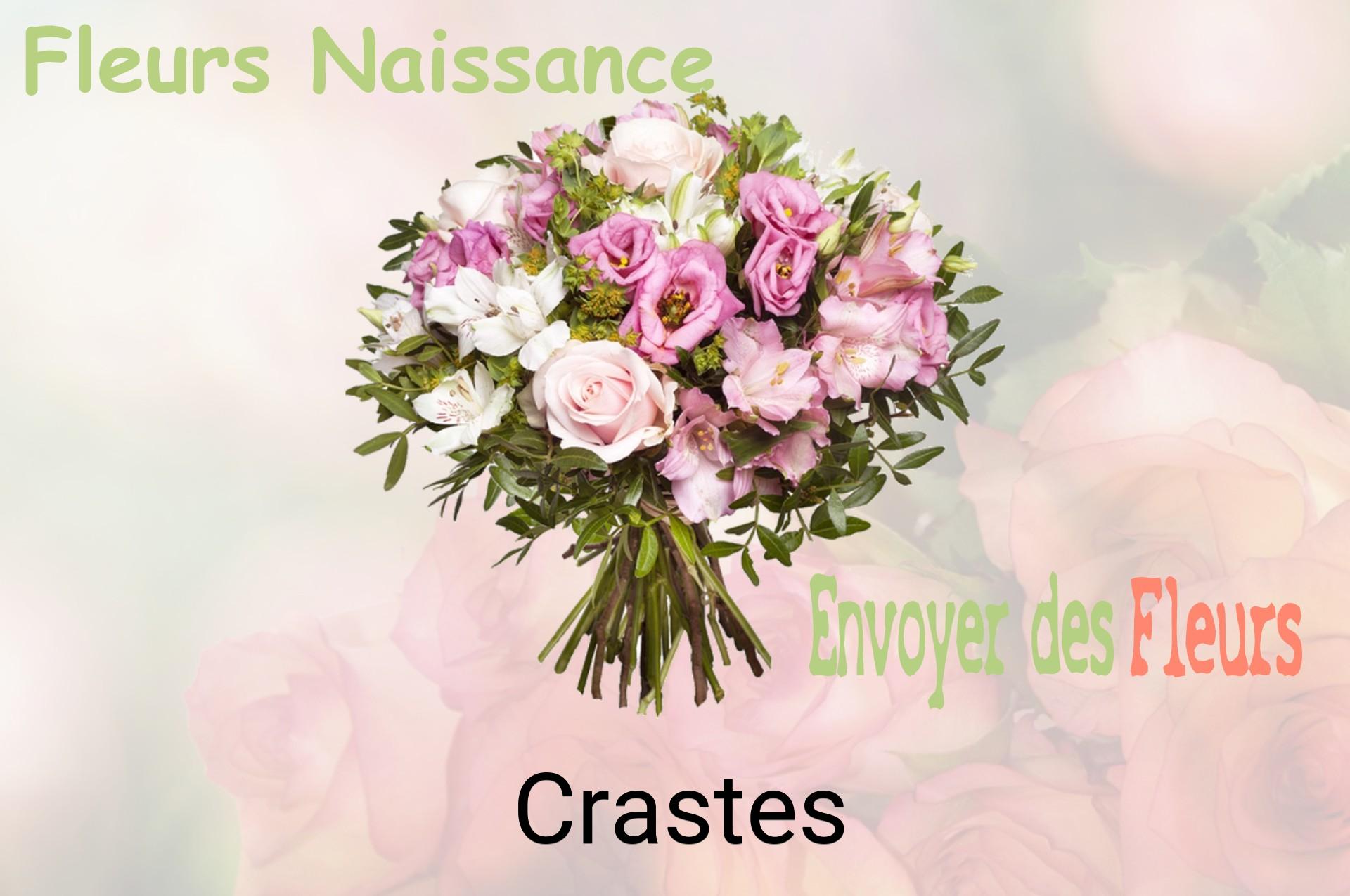 Bouquet de fleurs de naissance livré à Crastes